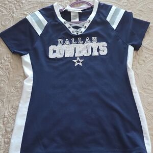 NFL Dallas Cowboys Kids Navy and White Jersey